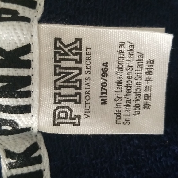 VICTORIA'S SECRET PINK zip front hoodie jacket | green, blue, white - Picture 5 of 5